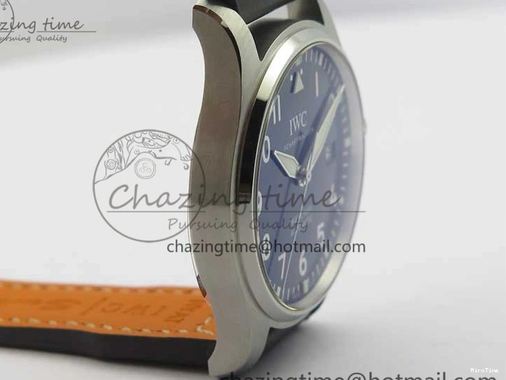 MIROTIME 0105 MARK XVIII Le Petit Prince IW327004 SS FKF 1:1 Best Edition Blue Dial On Brown Leather Strap Trendsetting 7117
